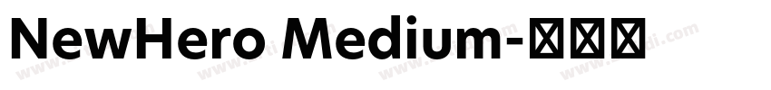 NewHero Medium字体转换